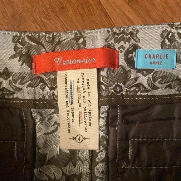 Anthropologie - Cartonnier Charlie ankle patterned pants - size 4 - Picture 2 of 7